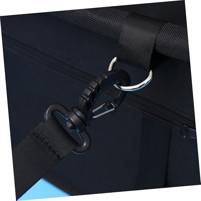 Breathable Mesh Dog Car Seat with Design Safety Leash and Thick Support Rods for Pet Travel Compatible with Harnesses Black Color(Black)