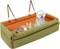 Dog Car Seat for Small & Medium Dogs Cats, Detachable Portable Dog Bed Car Seat with Adjustable Straps Travel Pet Bed Carseat, Scratch-Resistant