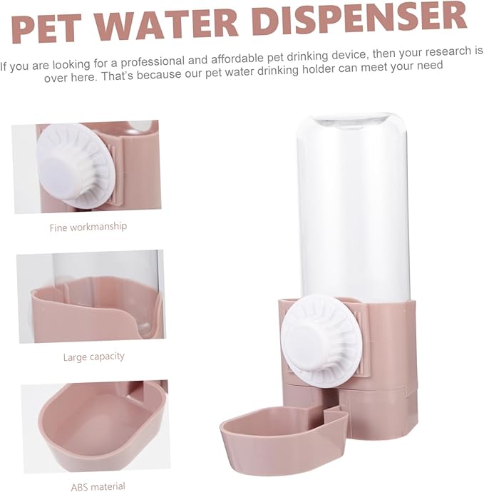 Automatic Pet Water Dispenser Hanging Water Feeder for Dogs and Cats Stylish Design Capacity Compact Portable for Cages