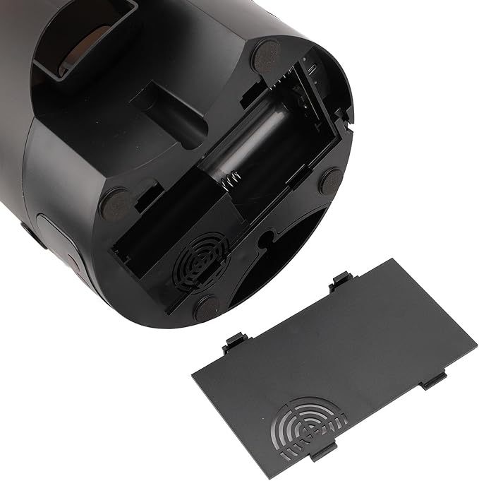 Focket Dog Cat Automatic Feeder Visible Bucket Automatic Pet Feeder Stainless Steel Key Control for Home (Black Single Bowl)