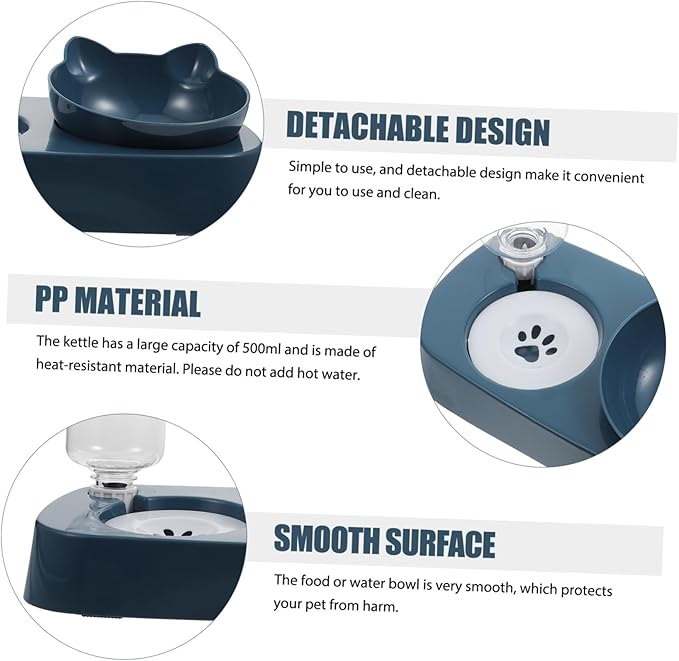Detachable Pet Feeder Cat Puppy Water Feeder Automatic Pet Food and Water Dispenser Bottle