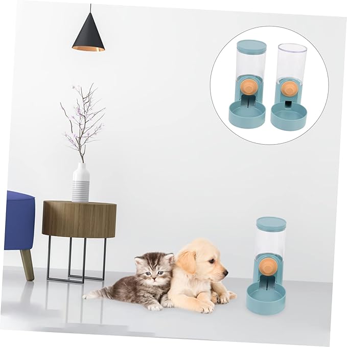 2pcs Hanging Automatic Cat Water Dispenser and Dog Food Feeder for Animals Easy Install Bowl for Cages Safe and Convenient Feeding for Pets