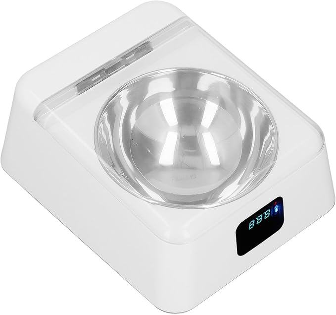 Smart Pet Feeder with Infrared Sensor, Pet Feeder with Automatic Cover, Easy to Use for Small and Medium Pets in Veterinary Clinics, 350ml Capacity Bowl