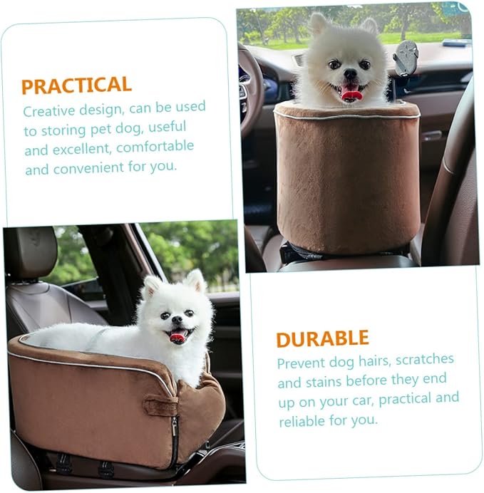 Car Dog Bed Non-Slip Pet Travel Cushion Washable and Durable Dog Car Seat for Comfort and Safety Lightweight Portable Design