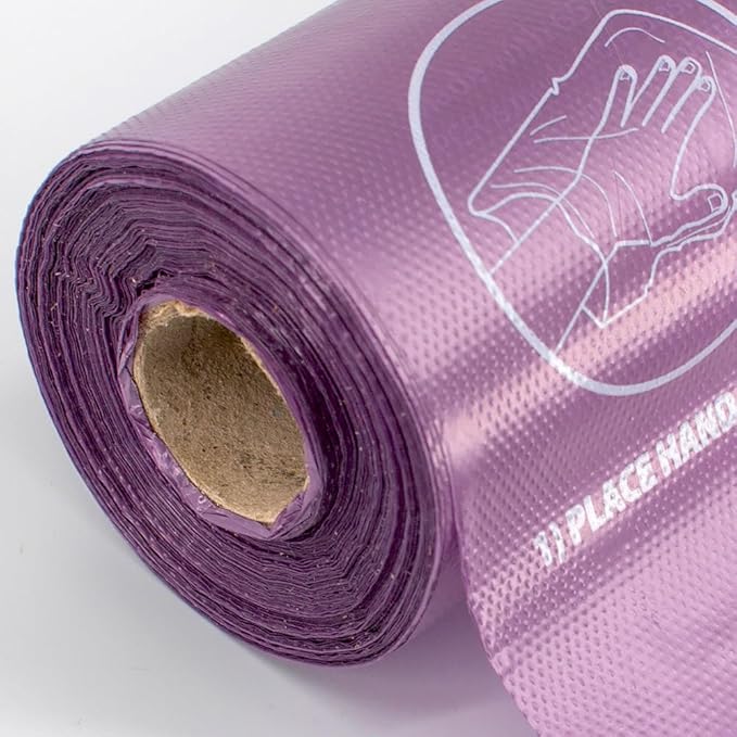Dog Waste Depot® Depot Doggies™ - Purple - Lavender Scented - 65% (PCR) Post Consumer Recycled Dog Waste Roll Bags - 50% thicker than competitor, fits the House dispenser (10 Rolls = 2000 bags)