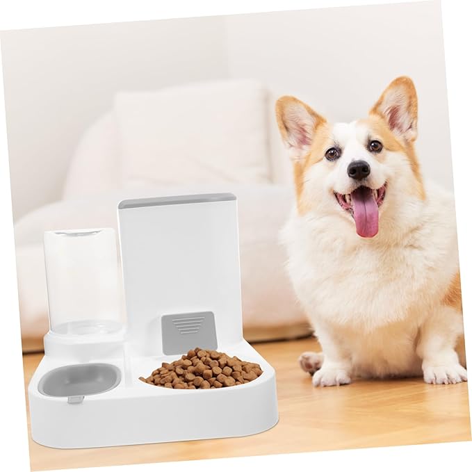 Dog Water Dispenser Automatic Large Cat Bowls Detachable Feed Tool Pet Feeder for Multiple Pets