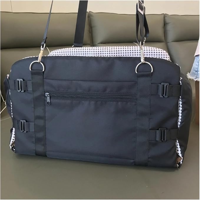 Anti-Slip Dog Car Seat For Medium Small Dogs Cats - Portable Booster Seat, Safety Travel Carrier, And Secure Pet Travel Bag(Black)