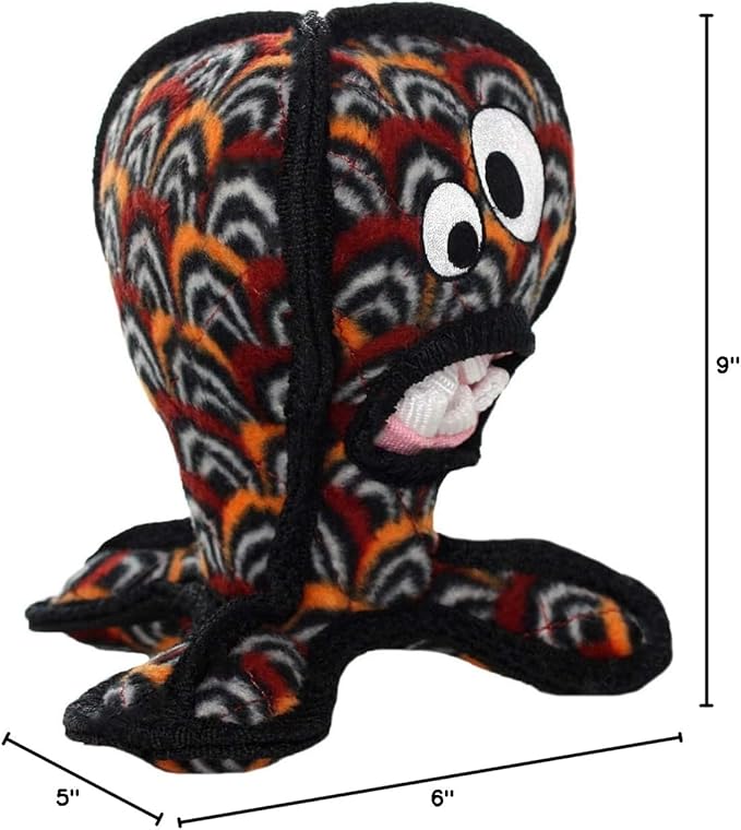 TUFFY® - World's Tuffest Soft Dog Toy - Alien - Multiple Layers. Made Durable, Strong & Tough. Interactive Play (Tug, Toss & Fetch). Machine Washable & Floats. (G3 Vulture, Large 2 Pack)