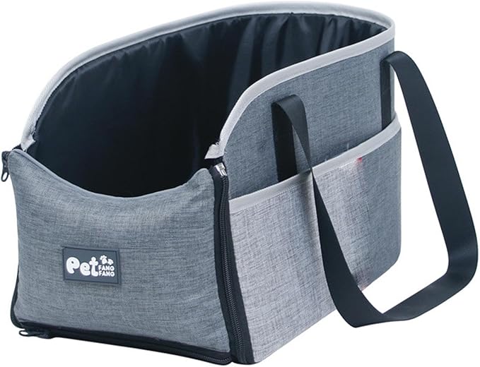 Center Console Dog Seat - Pets Weight Under 15 Lbs Travel Bags with Fixing Straps | Center Console Small Dog Cat for All Seasons | Dog Booster Car Seat Center Console | Car Pet Safety Seat