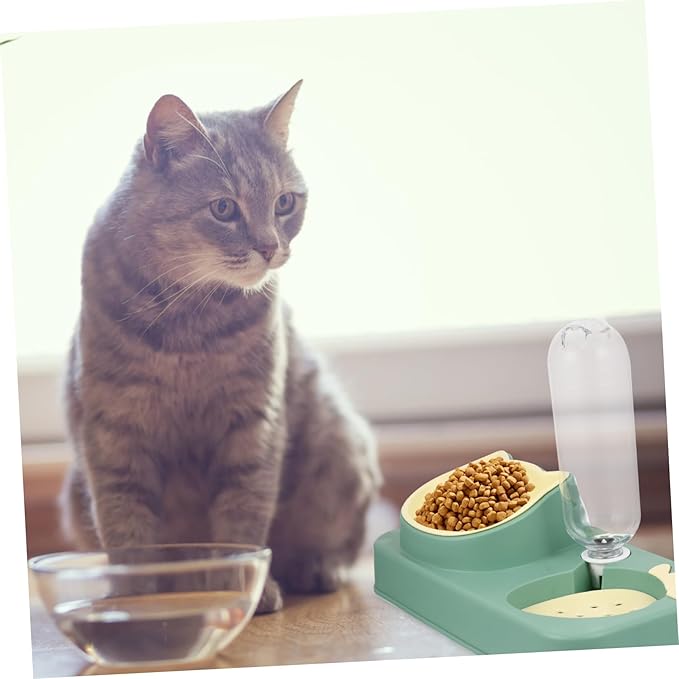 Automatic Water Dispenser Pet Bowl Dual Use Dog Feeder Water Bowl Non Spill Design for Cats Dogs Convenient Daily Use High Grade