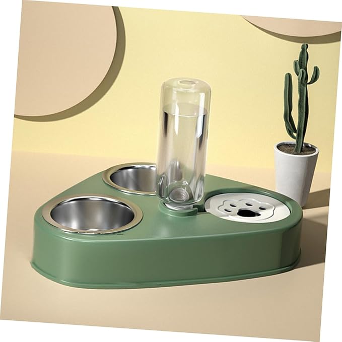 NOLITOY Automatic Pet Water Dispenser Stainless Steel Food Bowls Capacity Cat Water Bowl for Dogs and Cats Non-Leak Design Healthy Feeding