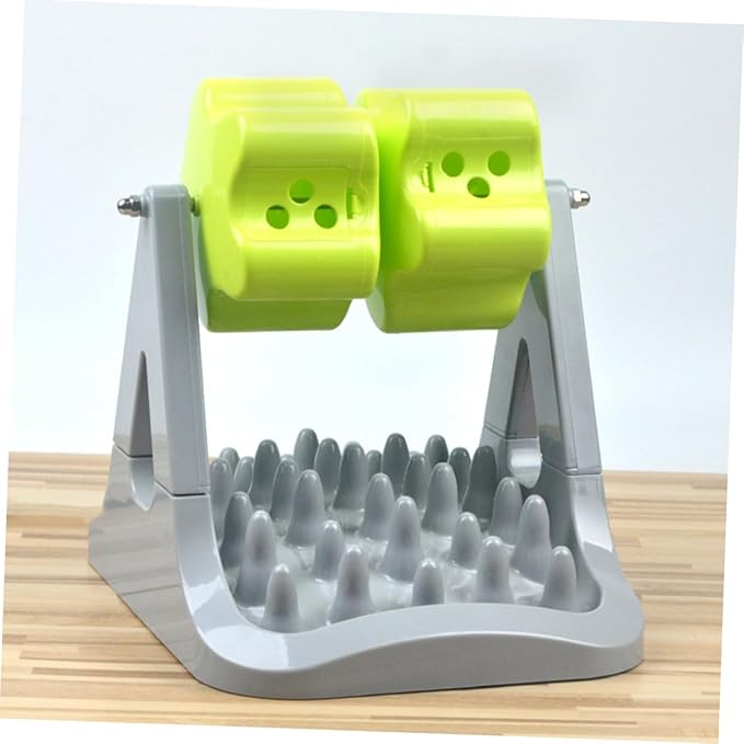 Automatic Dog Food Dispenser Choking Design Rotatable PET Feeder Bowl 1-Piece Training Toy for Dogs