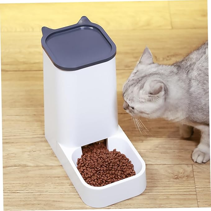 Garneck 1pc Automatic Pet Feeder for Dogs and Cats Food Dispenser Non- Base for Timed Feeding Pet Food Container
