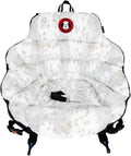 PupSaver Dog Car Seats for Small and Medium Dogs | Crash-Tested Dog Bed for Cars | Compatible with Seat Belt Harness | Ideal for Dogs Up to 30lbs | Soft and Safe (Snow Leopard)