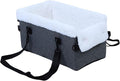 Dog Car Seat, Portable Soft Pet Car Travel Home Bed, Comfortable Pet Carrier for Cars Trucks SUVs (Gray)