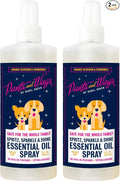 Rebel Green Pants and Wags Spritz, Sparkle & Shine Essential Oil Spray - Orange Blossom & Chamomile - Hypoallergenic - No Dyes or Perfumes - 8 oz - 2 Pack