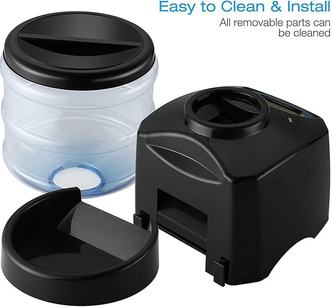 Pet Feeder for Cats and Dogs - Automatic Dry Food Dispenser 5.5L Capacity Pet Bowl,Portion Control,Voice Recorder,Programmable Timer for Up to 3 Meals Per Day