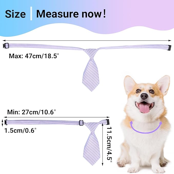 Segarty Dog Ties and Bows, 30 PCS Plaid Pet Neck Ties Grooming Accessories for Daily Wearing Birthday Photography Holiday Festival Party Gift, Seasonal Necktie for Small Medium Dogs