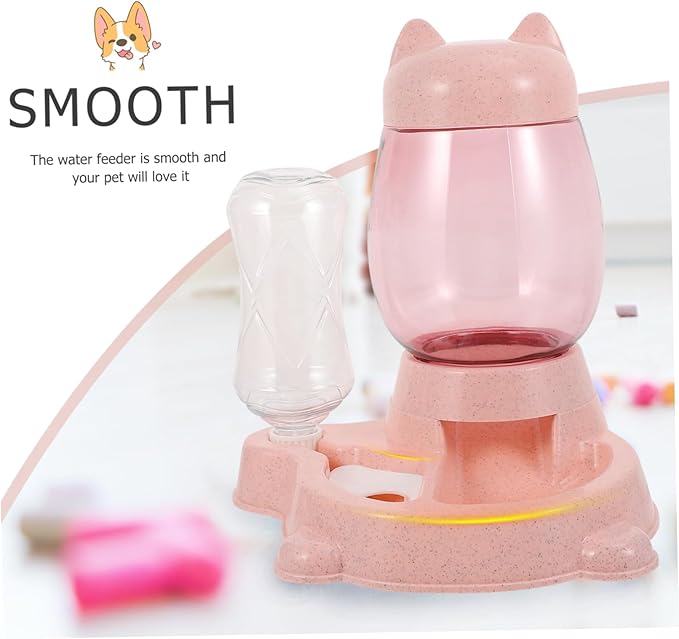 1PC Automatic Cat Water Dispenser and Dog Bowl Feeder Non Slip Design Prevents Wetting Pets Hair for Cats and Dogs Promotes Healthy Eating Habits