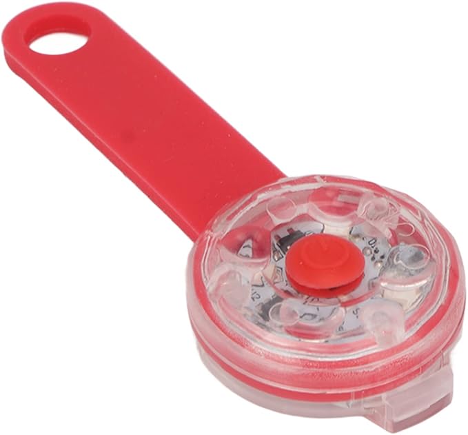 LED Dog Light Pendant USB Rechargeable Safe Collar Light for Pet Bag Bike (Red)