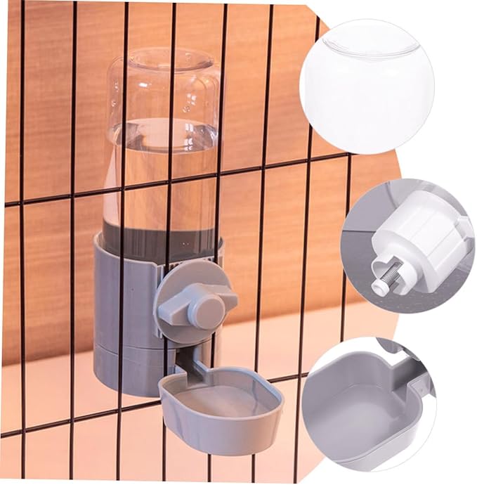 Automatic Pet Water Dispenser for Dogs and Cats Hanging Design Capacity Material Convenient Crate Waterer for Puppies and Kittens