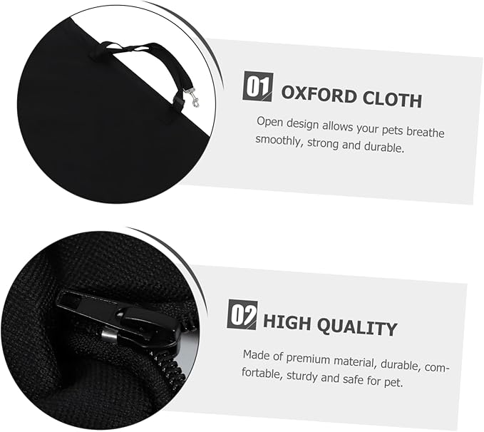 Pet Seat Cushion Breathable Dog and Cat Basket Comfortable Car Seat Cover for Pets Open Design for Reinforced Structure for Stability for Backseat Travel
