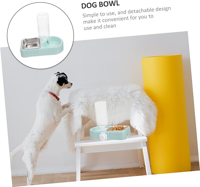 VICASKY Automatic Dog Water Refiller Bowl Elevated Dog Bowl for No Spill Pet Feeder Detachable Feeding Tool