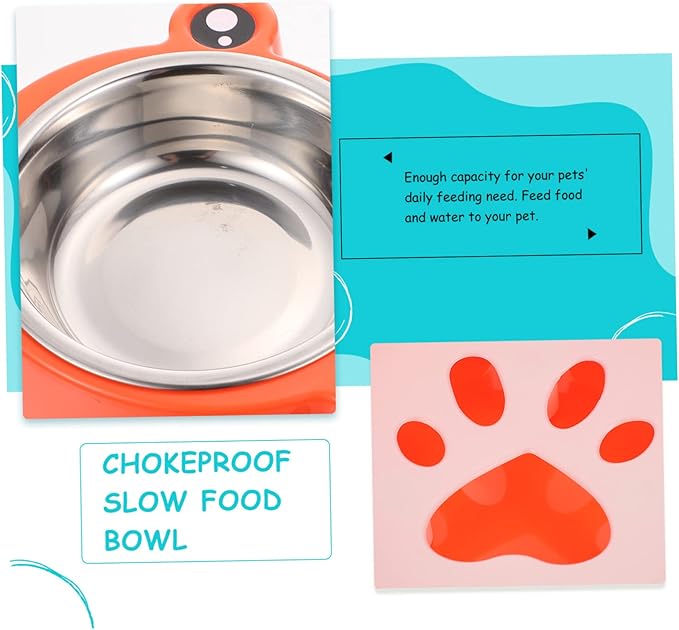 TOYANDONA Tip Automatic Cat Water Dispenser and Food Bowl Set Dual Bowl PET Feeder Spill-Proof Design Plastic for Cats and Dogs