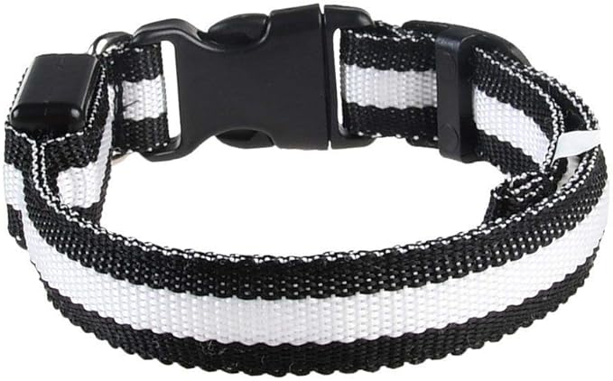 LED Dog Collar Safety Collar USB Rechargeable Adjustable Glowing Pet Collar Basic Dog Collars Reflective Light Up Collars for Your Dogs 8 Colors with 3 Sizes