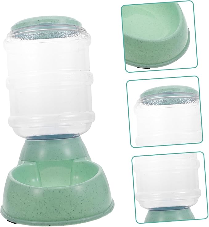 VANZACK Automatic Pet Feeder for Cats Dogs Capacity Food Dispenser Light Green Convenient Feeding for Busy Pet Owners Practical and Home Decor