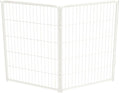 FXW Homeplus Unleashed Indoor Dog Playpen - Stress-Free and Safe Play, Heavy Duty 40 Inch 2 Panels Dog Pen for Medium and Large Dogs, White│Patented