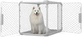 DIGGS Evolv Dog Crate - Slim, Durable Dog Kennel with Removable Ceiling Panel and Modular Design - Safe, Stylish, Convenient (Ash, Large)