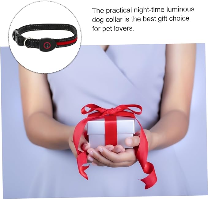 Night Luminous Dog Collar USB Rechargeable Led Pet Collar for Safe Durable and Wear-Resistant Multi-Function Warning Light