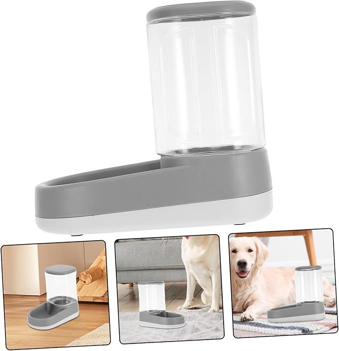 BESPORTBLE Automatic Pet Feeder Capacity Dog Cat Gravity Feeder Auto Water Dispenser No Spill Bowl for Small to Pets