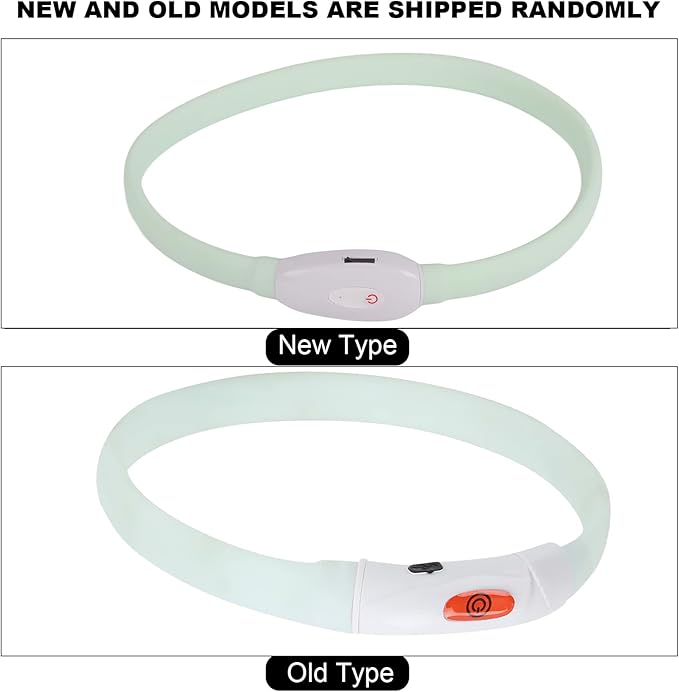 Multifunction LED Marquee Pet Collar, Adjustable Safety Rechargeable via USB, Anti Lost Design for Cats and Small Dogs, White Silicone Material, Comfortable and Visible at Night