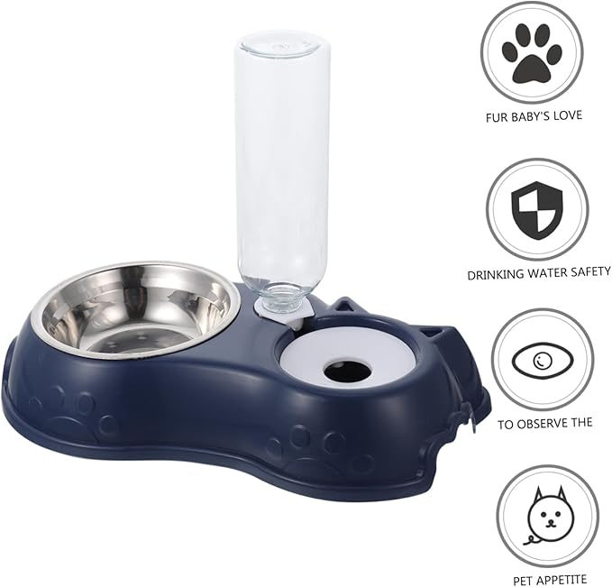 KESYOO 1set Automatic Pet Feeder and Water Dispenser Dual Use Food and Water Bowl for Cats and Dogs Easy to Non- Design for Home and Pet Shops