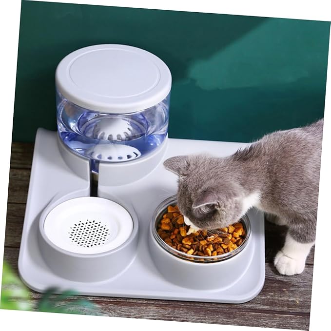 TOYANDONA 1pc Automatic Pet Water Feeder Food Bowl Dual-use Design for Cats and Dogs Material Convenient Water Dispenser Fresh Refill System