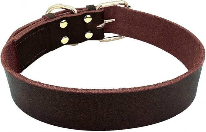 Dog Puppy Collar Genuine Leather Pet Collars for Small Medium Large Dogs Real Leather German Shepherd Big Dog Collar XS-XXL Coffee M