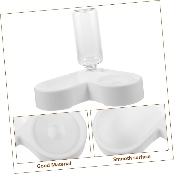 BESPORTBLE Automatic Water Feeder and Food Bowl Combo for Cats and Dogs Multi-Function Pet Supply Reusable Design Space-Saving Wall Corner Style Practical for Home and Pet Shops