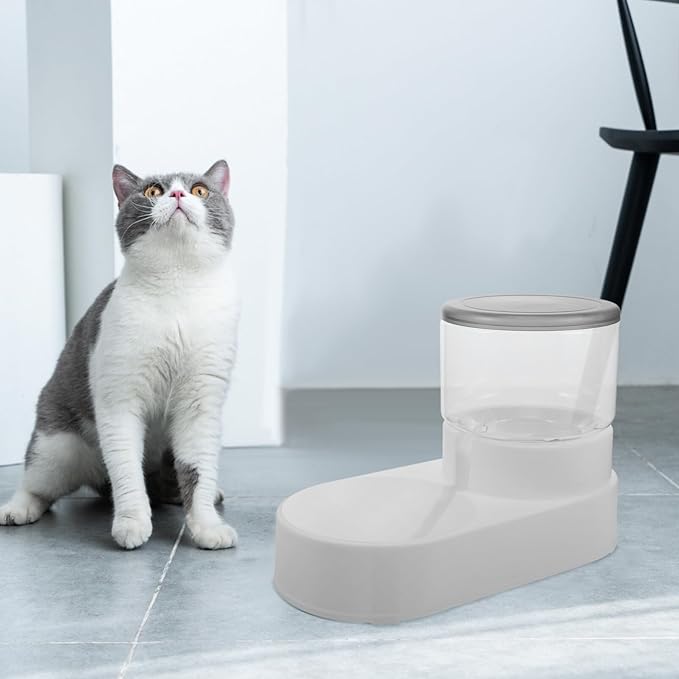 Automatic Pet Water Dispenser and Cat Feeder and Cats Gentle Easy to Use Non-Spill for Pet Hydration and Feeding
