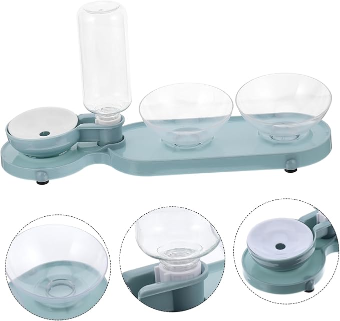 Housoutil Automatic Pet Water Dispenser Tilt Bowls Cat Feeder for Cats and Dogs Convenient and Easy to Water Feeding