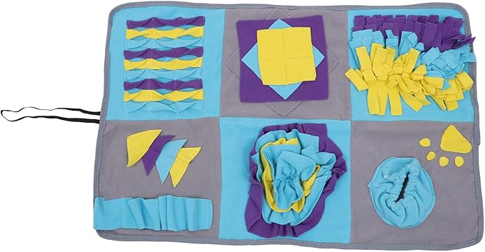 balacoo Dog Nose Work Mat Pet Dog Snuffle Pad Interactive Feed Game Mat Slow Eating Bowl