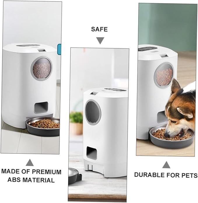 1pc Smart Pet Feeder for Dogs Cats Automatic Food Dispenser Portion Control Removable Bowl for Timed Feeding and Meals