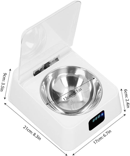 350ml Automatic Smart Cat Feeder Bowl Sensitive Open Cover Pet Feeder Transparent Lid Prevent Slip IR Induction for Small Pet for Dogs
