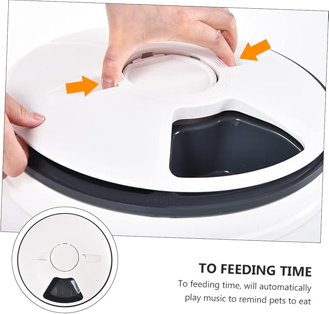 Timed Automatic Cat Feeder Meals Smart Pet Feeding Bowl for Cats and Dogs Detachable Design for Easy Cleaning Material Automatic Portion Control Music Reminder