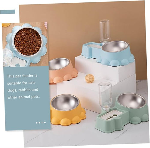 1 Set Multi Function Dog Feeder and Adorable Cat Feeding Bowl Automatic Water Dispenser Durable and Pet Bowl for Home and Pet Stores