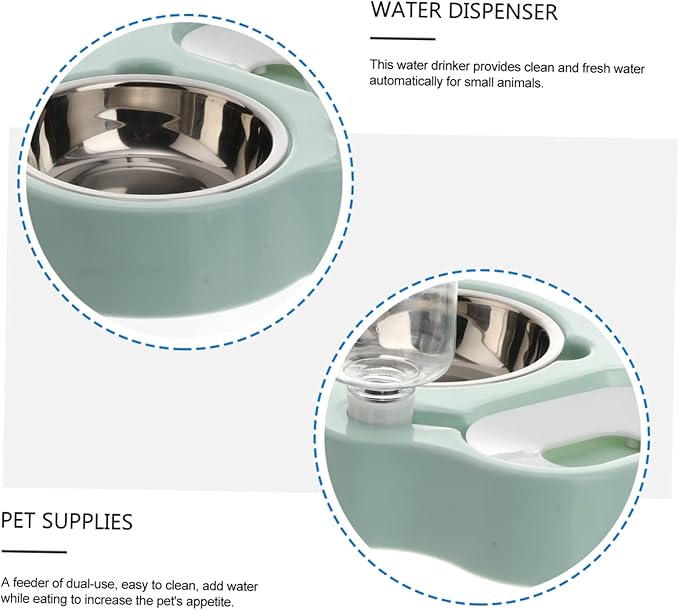 BESPORTBLE Pet Water Fountain Automatic Feeder Bowl Food-Grade Plastic Easy to Clean for Dogs Cats
