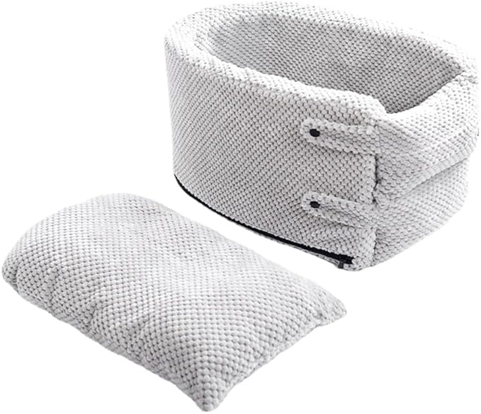 Portable Center Console Dogs Cats Car Bed, Pet Booster Seat, Comfortable Pet Armrest Car Seat, Coral Velvet Travel Pet Console Seat - Gray