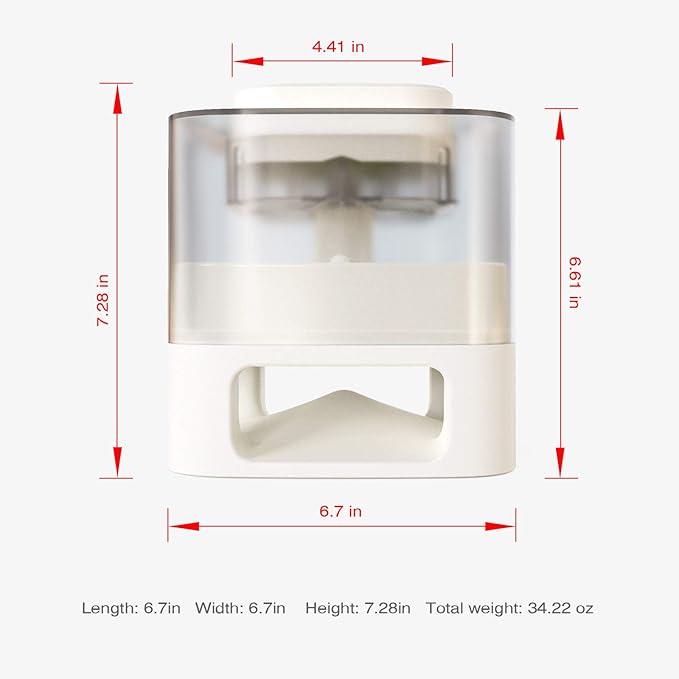 GYDD Dog Feeder, Dog Food Dispenser, Puppy Treat Dispenser Slow Feeder Dog Bowl Slow Eating Fun Feeding Supplies to Improve The Intelligence of Pets White