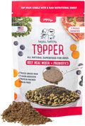 iHeartDogs Dog Food Topper - Freeze-Dried Raw Dog Food Seasoning with Collagen Peptides - Grain Free Superfood Meal Mixer (Beef, 3 Ounce)
